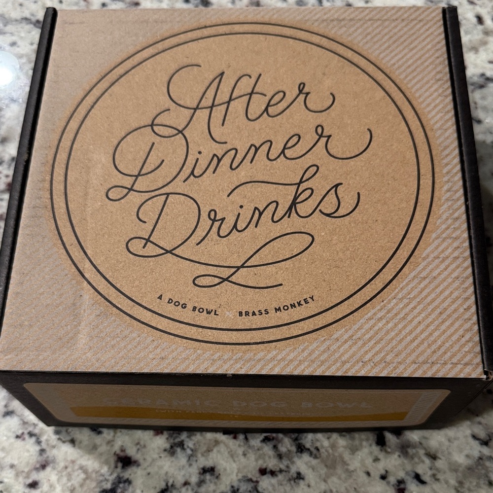 After Dinner Drinks Dog Bowl